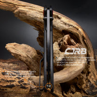 CJRB Feldspar J1912 AR-RPM9 Steel Black PVD Coated Blade G10 Handle Folding Knives - Black (J1912-BBKF)