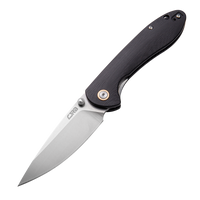 CJRB Feldspar J1912 AR-RPM9 Blade G10(contoured & CNC pattern texture) Handle Folding Knives - Black (J1912-BKC)