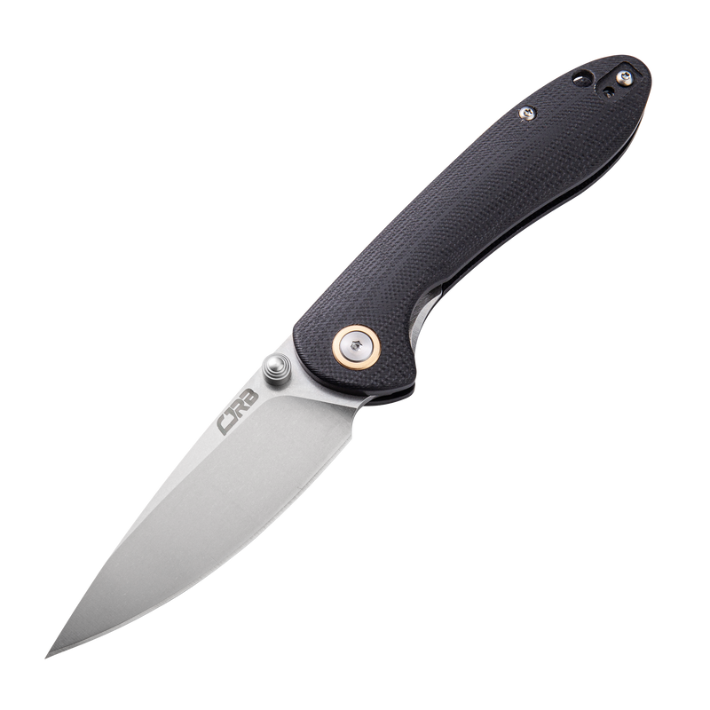 CJRB Feldspar Small J1912S AR-RPM9 Blade G10(contoured & CNC pattern texture) Handle Folding Knives - Black (J1912S-BKC)
