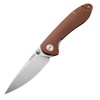 CJRB Feldspar Small J1912S AR-RPM9 Blade G10(contoured & CNC pattern texture) Handle Folding Knives - Brown (J1912S-BNC)