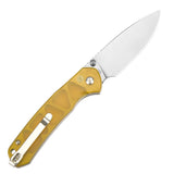 CJRB Pyrite J1925 AR-RPM9 Steel Blade Ultem Handle Folding Knives