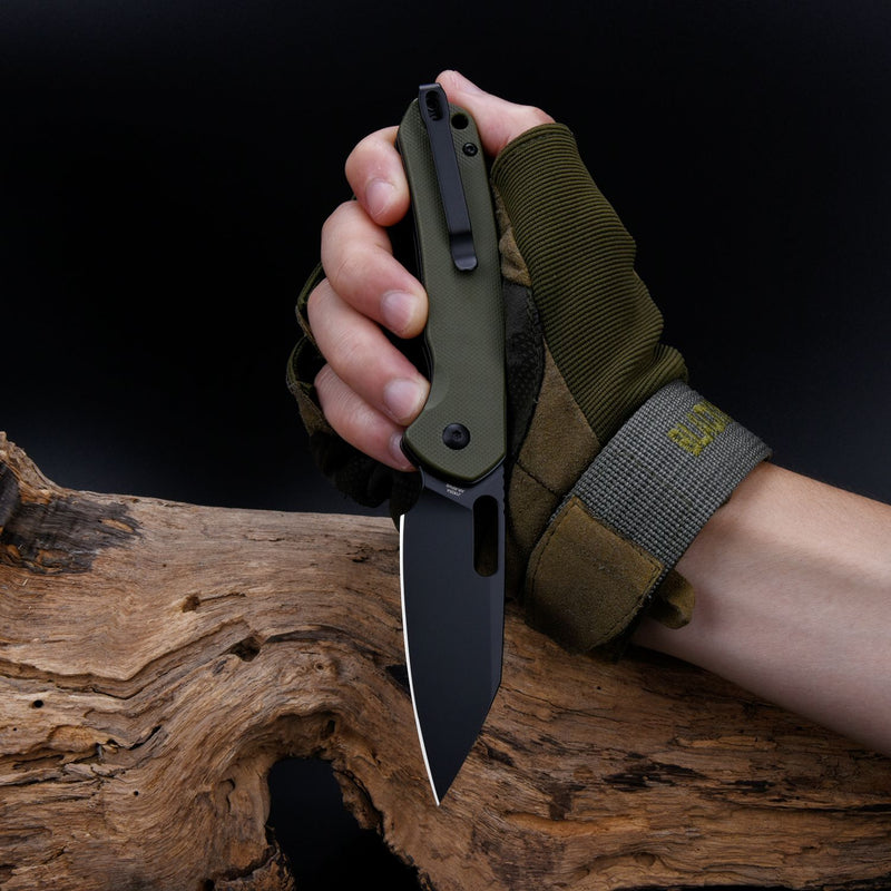 CJRB Pyrite Wharncliffe J1925A AR-RPM9 Steel Blade G10 Handle Folding Knives