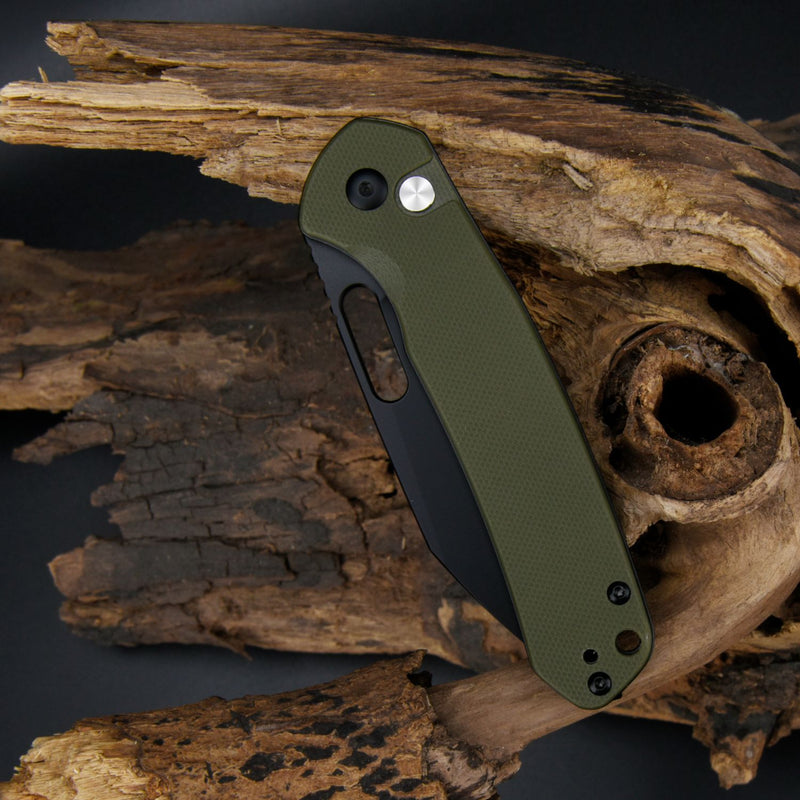 CJRB Pyrite Wharncliffe J1925A AR-RPM9 Steel Blade G10 Handle Folding Knives