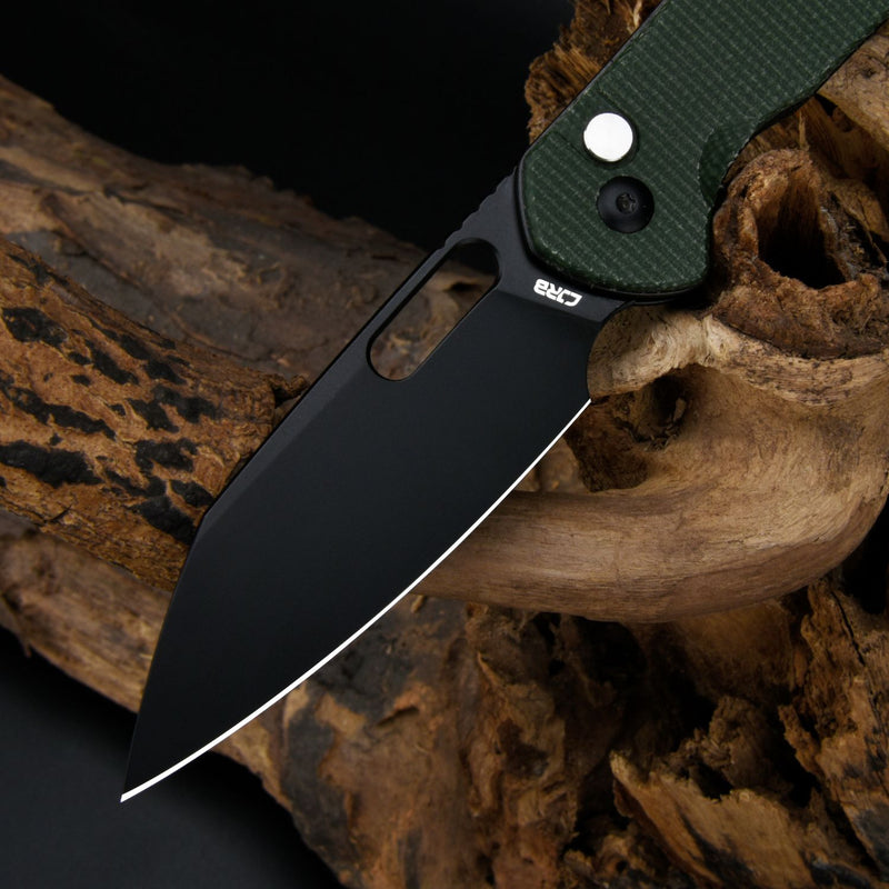 CJRB Pyrite Wharncliffe J1925A AR-RPM9 Steel Blade Micarta Handle Folding Knives