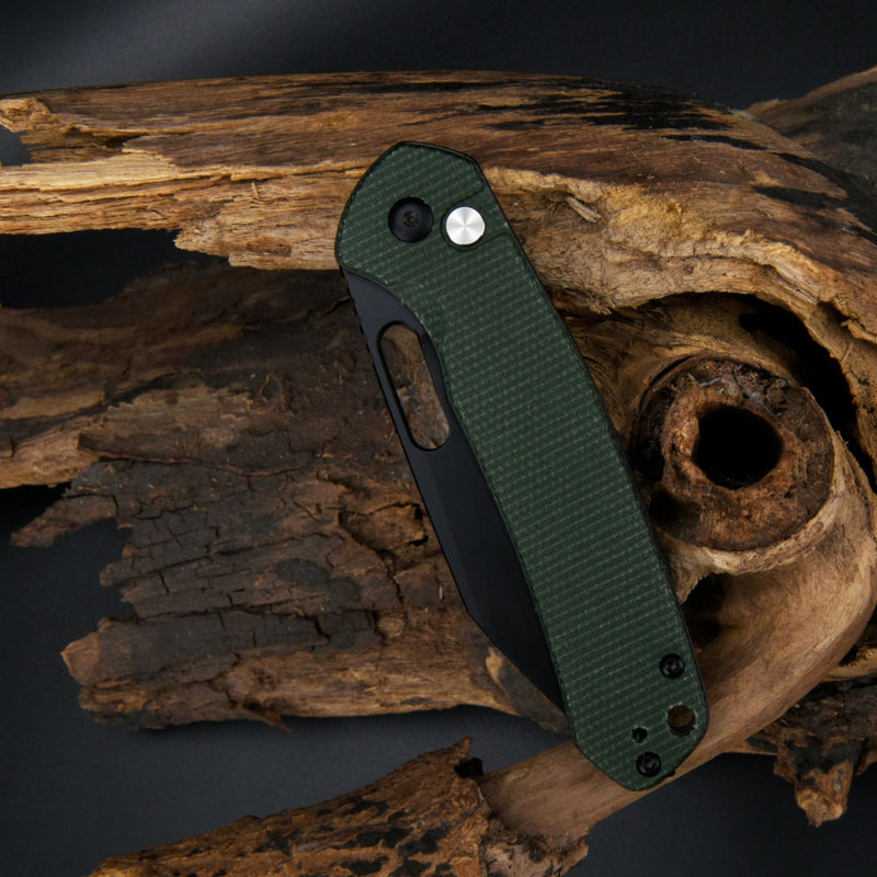 CJRB Pyrite Wharncliffe J1925A AR-RPM9 Steel Blade Micarta Handle Folding Knives