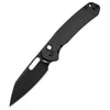CJRB Pyrite Wharncliffe J1925A AR-RPM9 Steel Blade Steel Handle Folding Knives - STEEL(Black) (J1925A-BST)