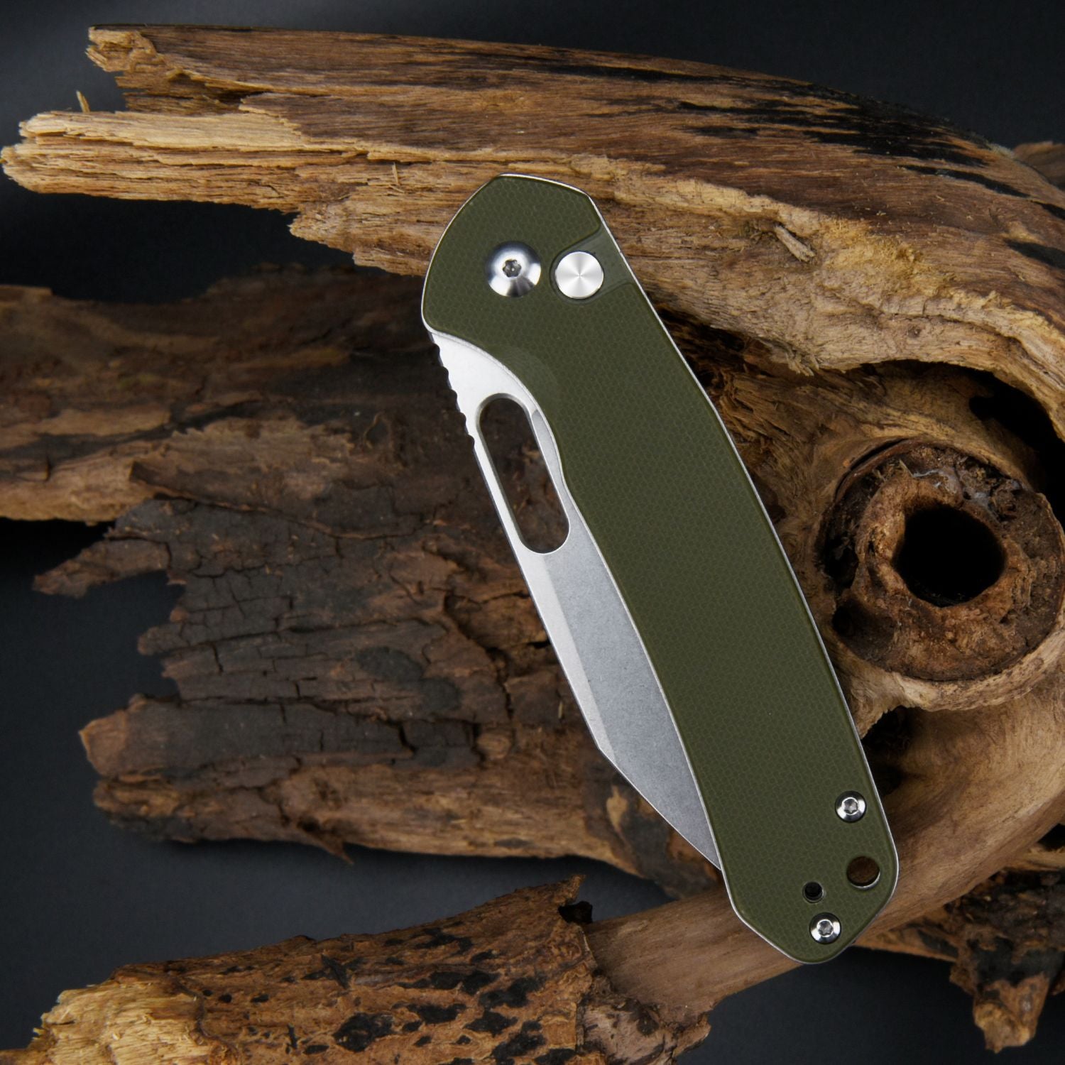 CJRB Pyrite Wharncliffe Folding Knife - AR-RPM9 Blade, G10