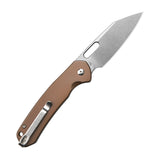 CJRB Pyrite Wharncliffe J1925A AR-RPM9 Steel Blade Steel Handle Folding Knives Copper Steel Color