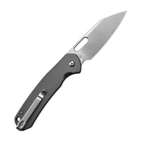 CJRB Pyrite Wharncliffe J1925A AR-RPM9 Steel Blade Steel Handle Folding Knives Gray Steel Color