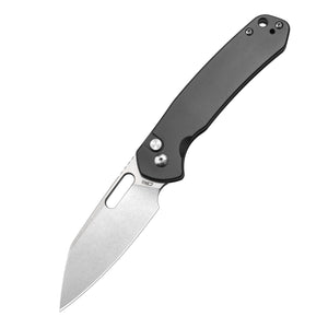 Cjrb Pyrite Wharncliffe J1925a Ar-rpm9 Steel Blade Steel Handle Folding Knives Gray Steel Color - cjrb pyrite
