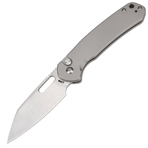 Cjrb Pyrite Wharncliffe J1925a Ar-rpm9 Steel Blade Titanium Handle Folding Knives - cjrb pyrite