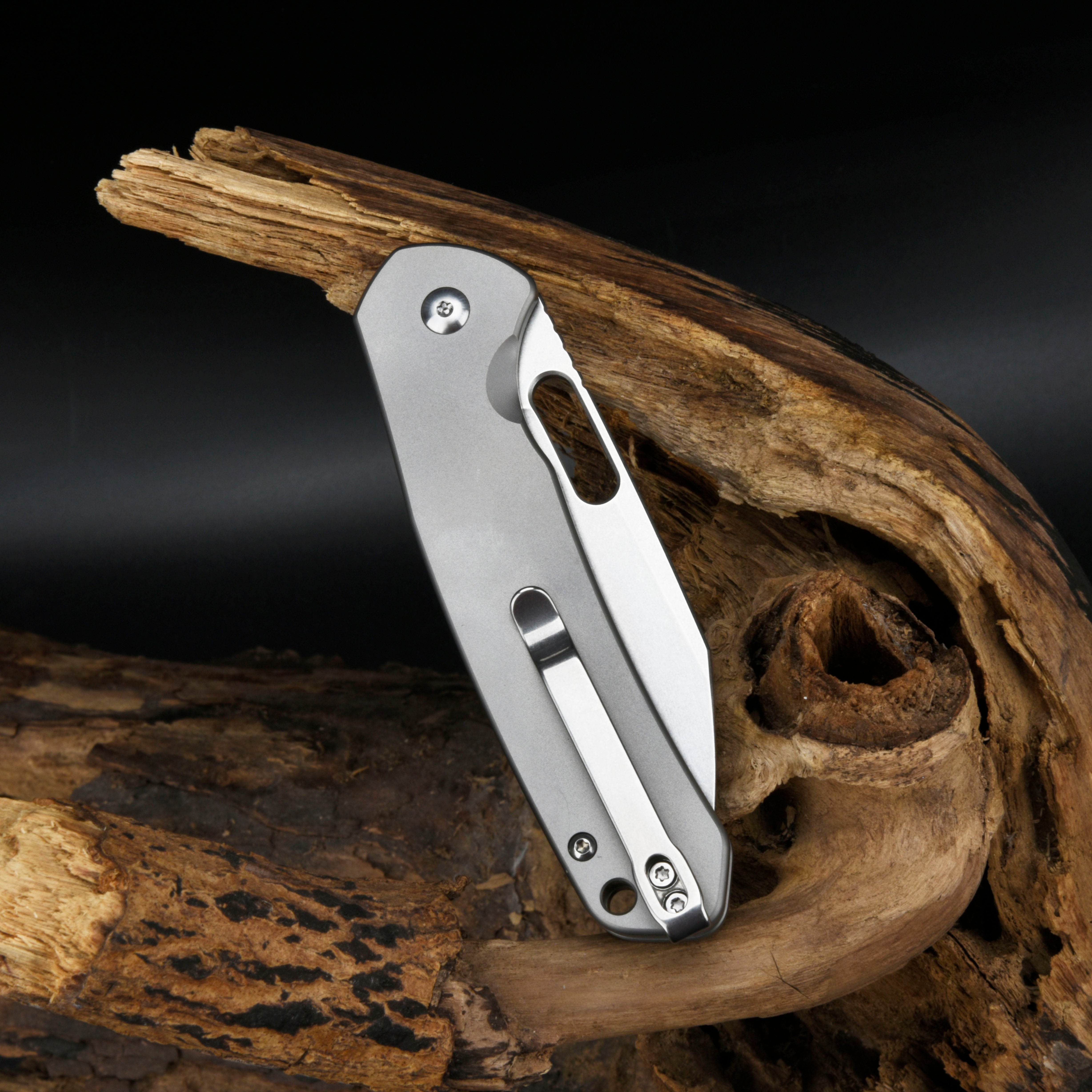 CJRB Pyrite Wharncliffe J1925A AR-RPM9 Steel Blade Titanium
