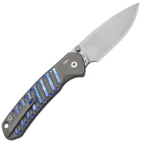 CJRB Galactic Pyrite J1925G S90V Blade Titanium and Titanium Damascus Inlay Handle Folding Knives(Limited edition)