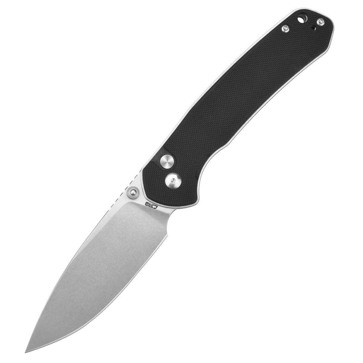 CJRB Large Pyrite Folding Knife - AR-RPM9 Blade, Steel Handle