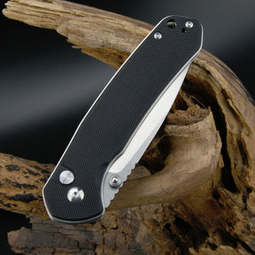 CJRB LARGE PYRITE J1925L AR-RPM9 POWDER STEEL BLADE G10 HANDLE FOLDING KNIVES