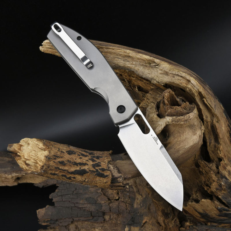 CJRB EKKO J1929BT Button Lock AR-RPM9 Steel Blade Titanium Handle Folding Knives
