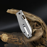 CJRB EKKO J1929BT Button Lock AR-RPM9 Steel Blade Titanium Handle Folding Knives