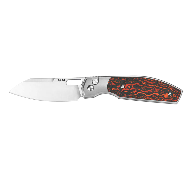 CJRB Ekko J1929 CPM S90V Blade Titanium & Fat Carbon Inlay Handle Folding Knives