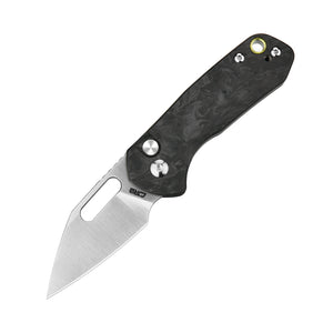 Cjrb Mini Pyrite J1933 Ar-rpm9 Steel Blade Forged Carbon Handle Folding Knives - cjrb mini
