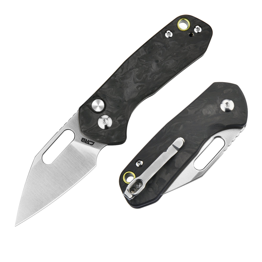 CJRB Mini Pyrite J1933 AR-RPM9 Steel Blade Forged Carbon Handle Folding Knives