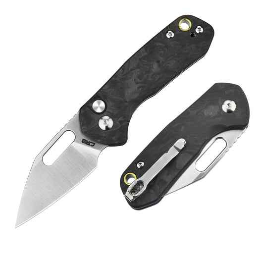 CJRB Mini Pyrite J1933 AR-RPM9 Steel Blade Forged Carbon Handle Folding Knives