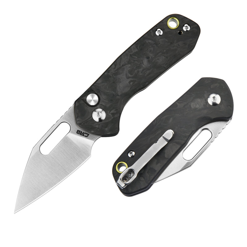 CJRB Mini Pyrite J1933 AR-RPM9 Steel Blade Forged Carbon Handle Folding Knives