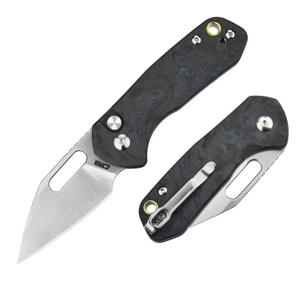 CJRB Mini Pyrite J1933 AR-RPM9 Steel Blade Forged Carbon Handle Folding Knives