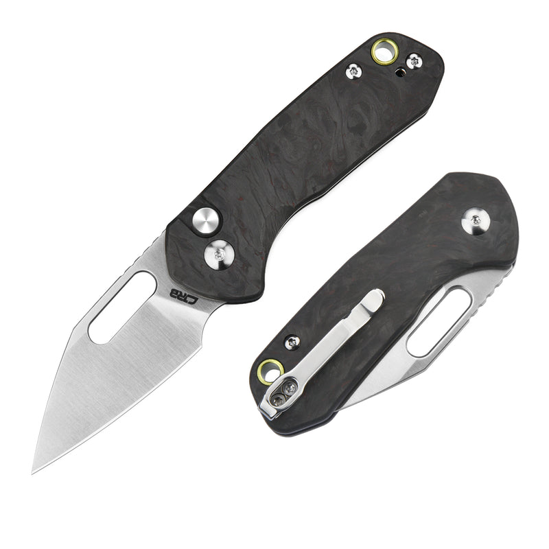 CJRB Mini Pyrite J1933 AR-RPM9 Steel Blade Forged Carbon Handle Folding Knives