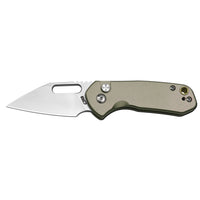CJRB Mini Pyrite J1933 AR-RPM9 Steel Blade Aluminium Handle Folding Knives