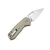 CJRB Mini Pyrite J1933 AR-RPM9 Powder Steel Blade Aluminium Handle Folding Knives