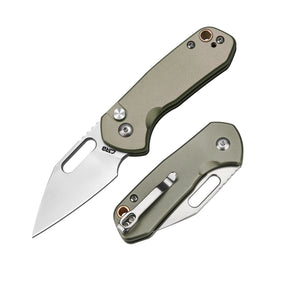 CJRB Mini Pyrite J1933 AR-RPM9 Powder Steel Blade Aluminium Handle Folding Knives