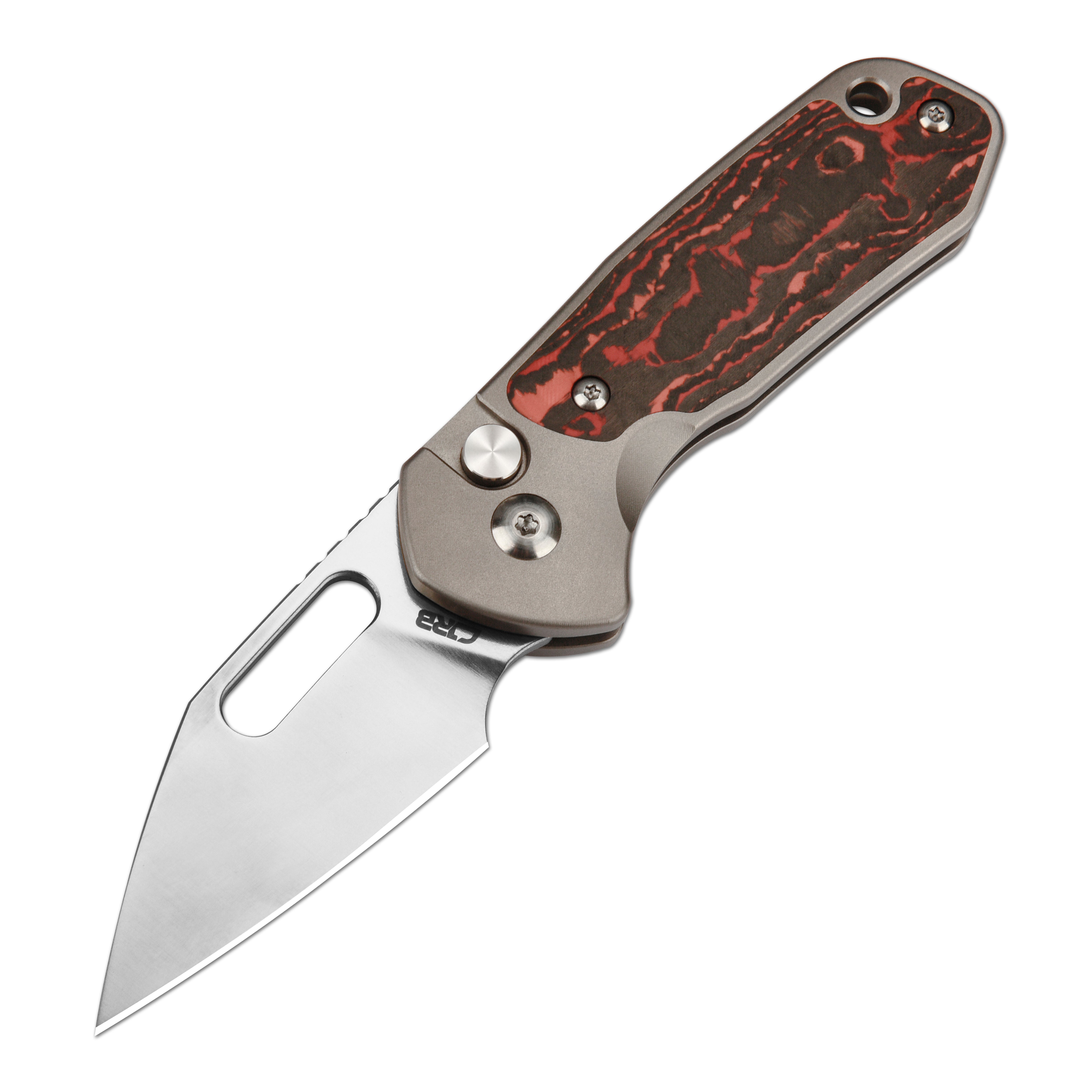 CJRB Mini Pyrite J1933 CPM S90V Blade Titanium and Fat