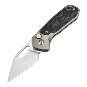 Cjrb Mini Pyrite J1933 Cpm S90v Blade Titanium And Fat Carbon Handle Folding Knives - cjrb mini