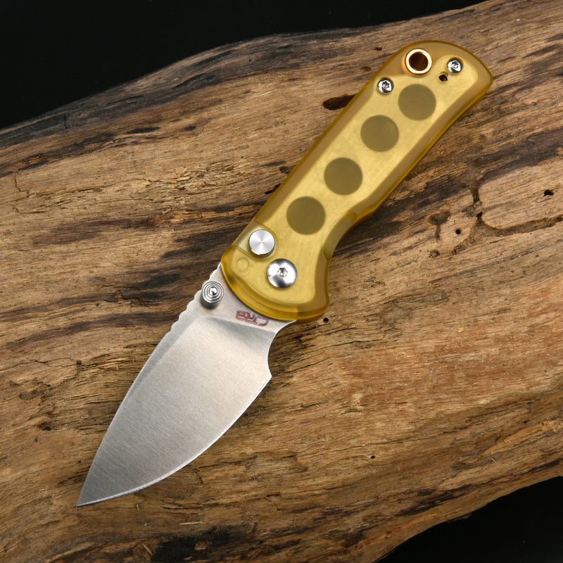 CJRB Mica J1934 AR-RPM9 Steel Blade Ultem Handle Folding Knives