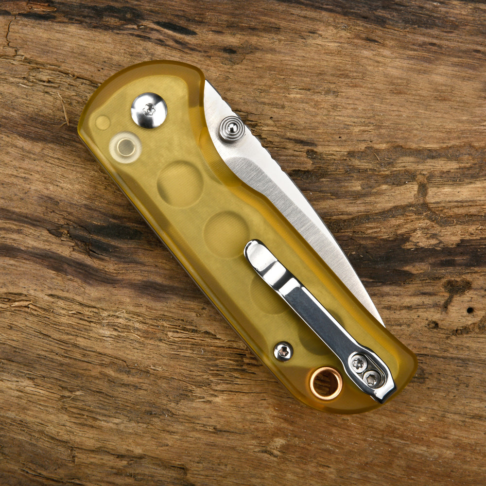 CJRB Mica J1934 AR-RPM9 Steel Blade Ultem Handle Folding Knives