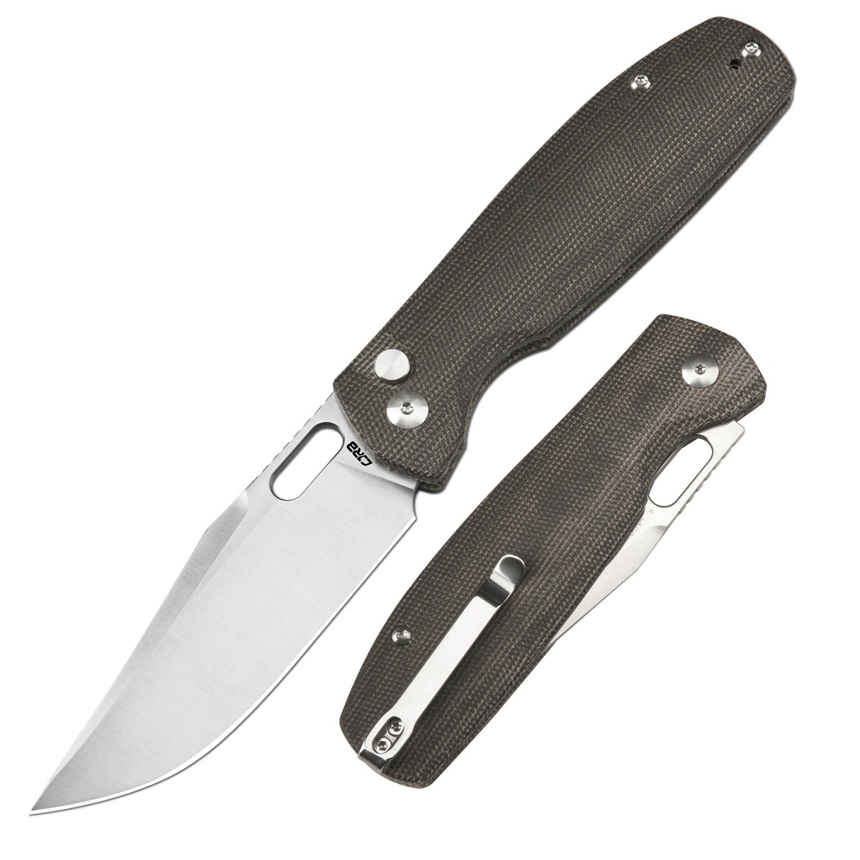 CJRB Prado J1936 AR-SFII Steel Blade Micarta Handle Crossbar Lock Folding Knives(Limited Edition)