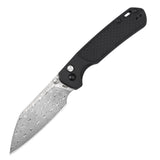 CJRB Pyrite-Light J1945 Damascus Blade FRN Handle Folding Knives