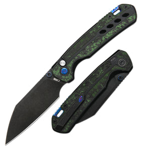 CJRB Interstellar Pyrite-Light J1945G S90V Blade Titanium and Fat Carbon Inlay Handle Folding Knives(Limited edition)