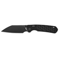 CJRB Pyrite-Light Thumb Stud & Top Liner Lock Folding Knife Black G10 Textured Handle (3.34'' AR-RPM9 Steel Black PVD Coating Blade) J1945X-BBK