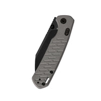 CJRB Pyrite-Light Thumb Stud & Top Liner Lock Folding Knife Gray G10 Textured Handle (3.34'' AR-RPM9 Steel Black PVD Coating Blade) J1945X-BGY