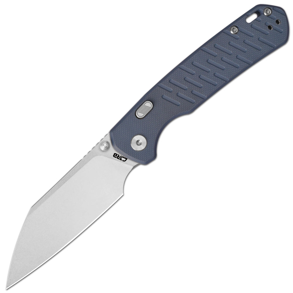 CJRB Pyrite-Light Thumb Stud & Top Liner Lock Folding Knife Blue G10 Textured Handle (3.34'' Stone Wash AR-RPM9 Steel Blade) J1945X-BU