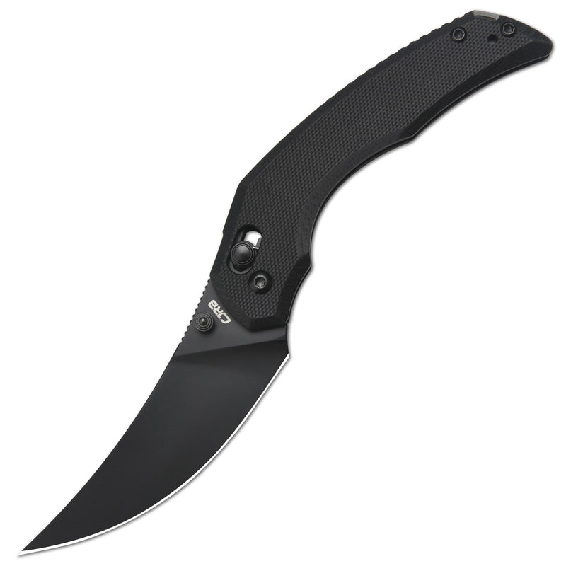 Cjrb Nanner Front Flipper Crossbar Lock Knife Black G10 Handle (3.23'' Black Pvd Coating Ar-rpm9 Blade) J1955-bbk - cjrb n...