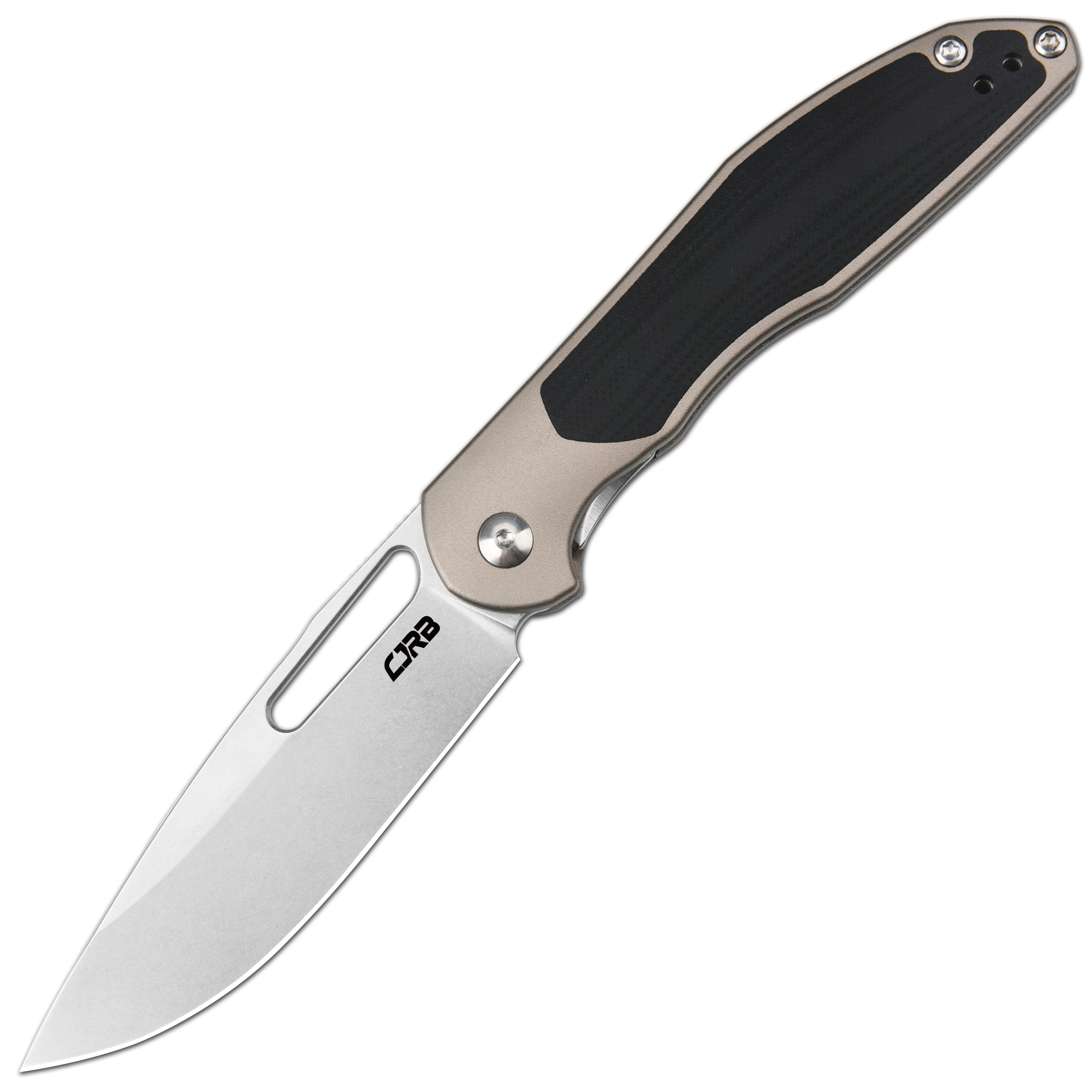 CJRB Droma J1963 AR-RPM9 Steel Blade Aluminum and G10 inlay Handle
