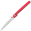 CJRB Lanky Thumb Stud & Liner Lock Knife Red Aluminum Handle (3.58'' Sandvik 14C28N Sand Polish Blade) J1965-RE (Exclusive)