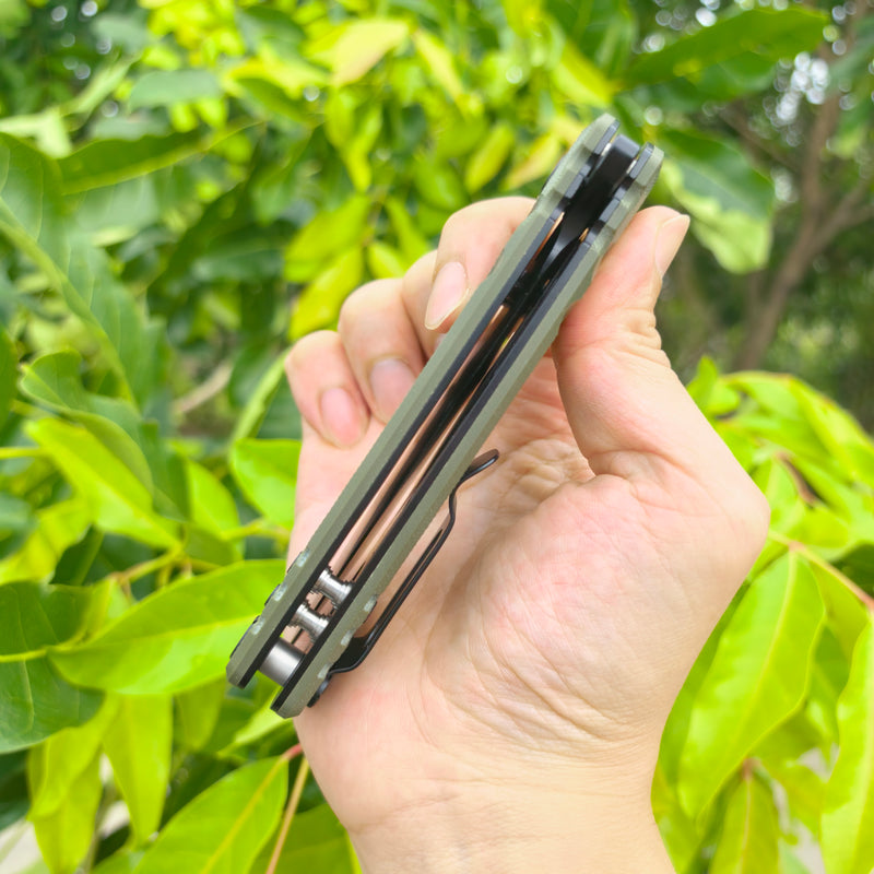 CJRB  Prototype Tundra J1966 AR-RPM9 Steel Blade G10 Handle Folding Knives