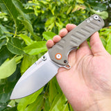 CJRB  Prototype Tundra J1966 AR-RPM9 Steel Blade G10 Handle Folding Knives
