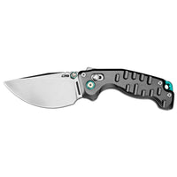 CJRB Doubletap Thumb Stud & Recoil Lock V2 Tatical Knife Gray 7075-T6 Aluminum Handle(3.86'' D2 Stone Wash Blade) J1970-GAL (Exclusive)