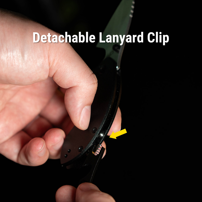 CJRB Spud Thumb Stud & Liner Lock Neck Knife Black Aluminum Handle(2.34'' AR-RPM9 Steel Stone Wash Blade) J1971-BK