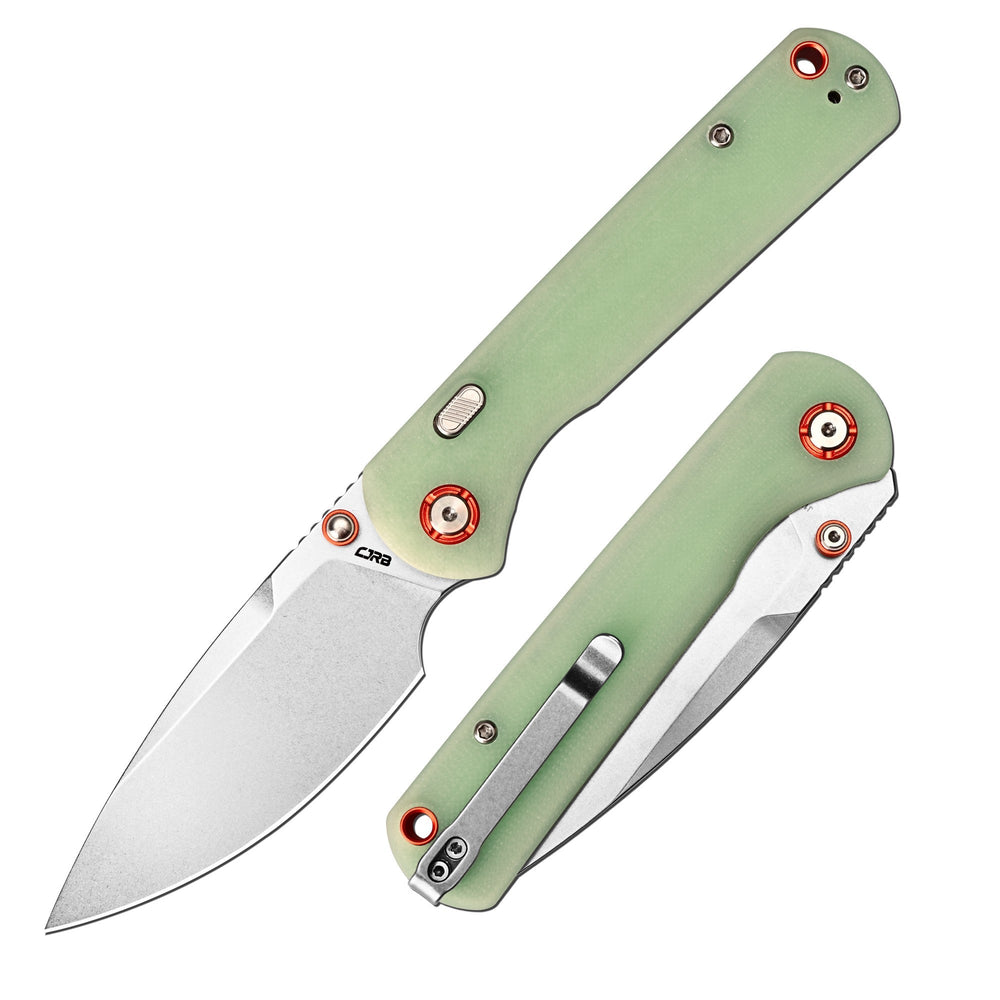 CJRB Latitude Thumb Stud & Top Liner Lock EDC Knife G10(Glow In the Dark) Handle(3.47'' AR-RPM9 Steel Stone Wash Blade) J1975-GD (Exclusive)