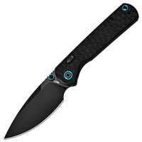 CJRB Latitude Thumb Stud & Top Liner Lock EDC Knife G10(3D-Textured) Handle(3.47'' AR-RPM9 Steel Black PVD Blade) J1975-NBK (Exclusive)